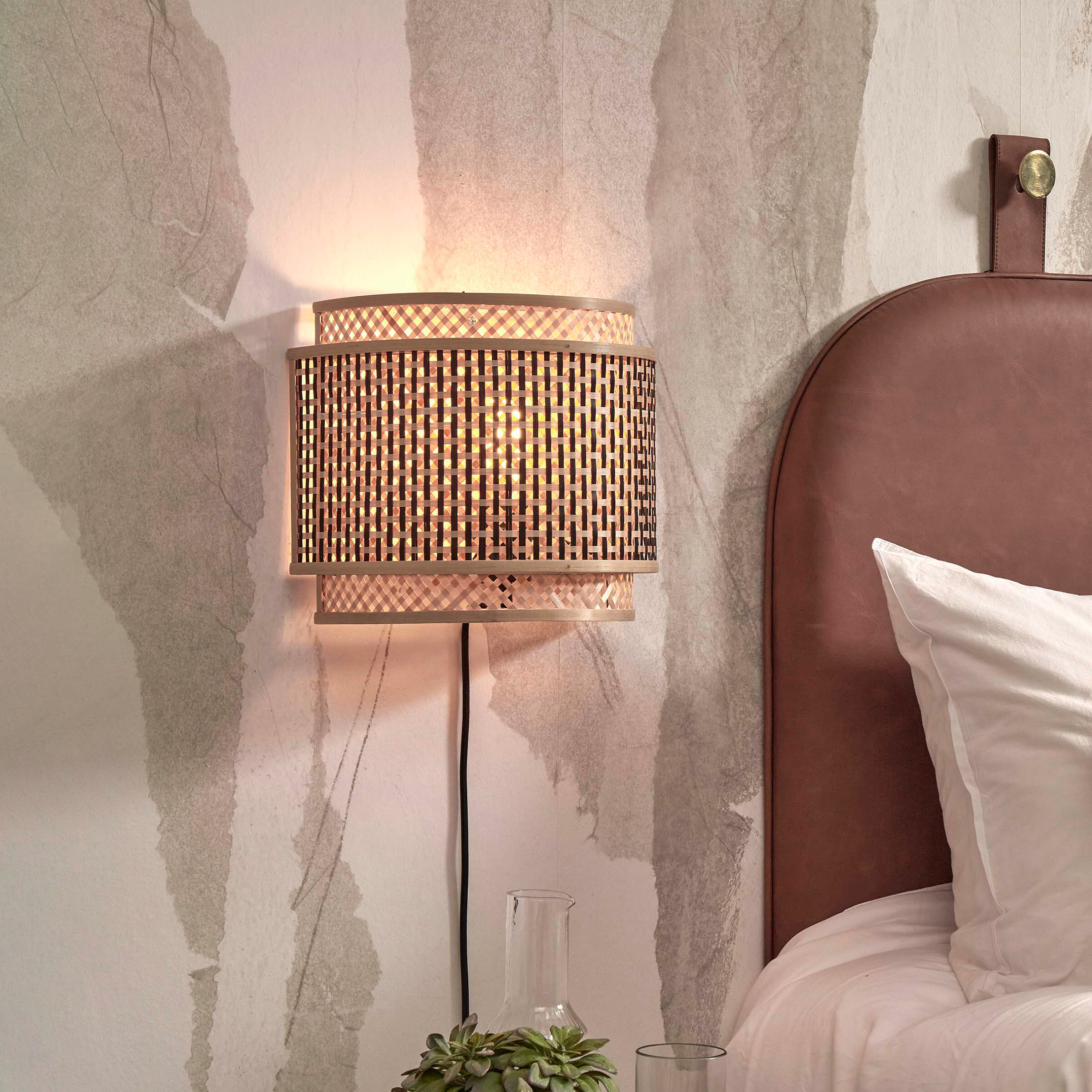GOOD&MOJO Wandlamp 'Bhutan' Bamboe