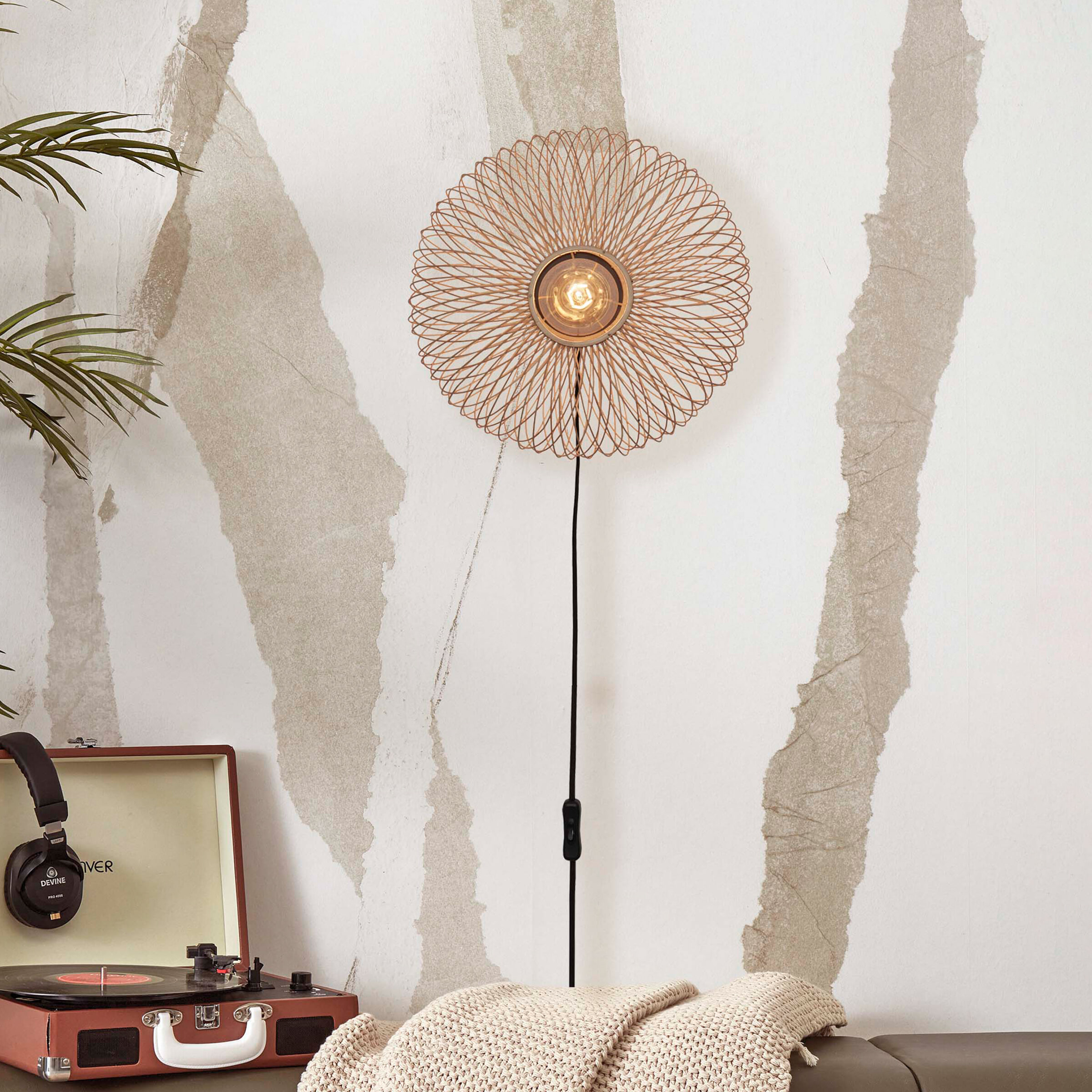 GOOD&MOJO Wandlamp 'Cango' Bamboe