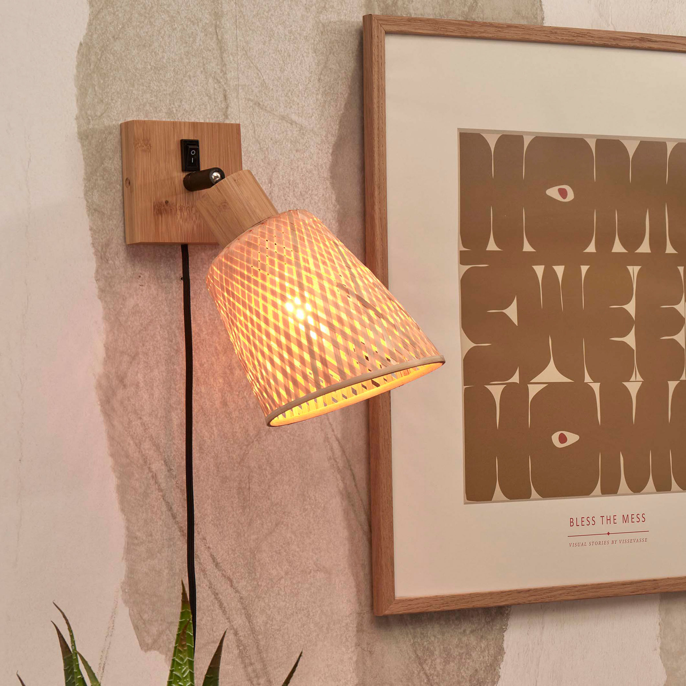 GOOD&MOJO Wandlamp 'Java' Bamboe