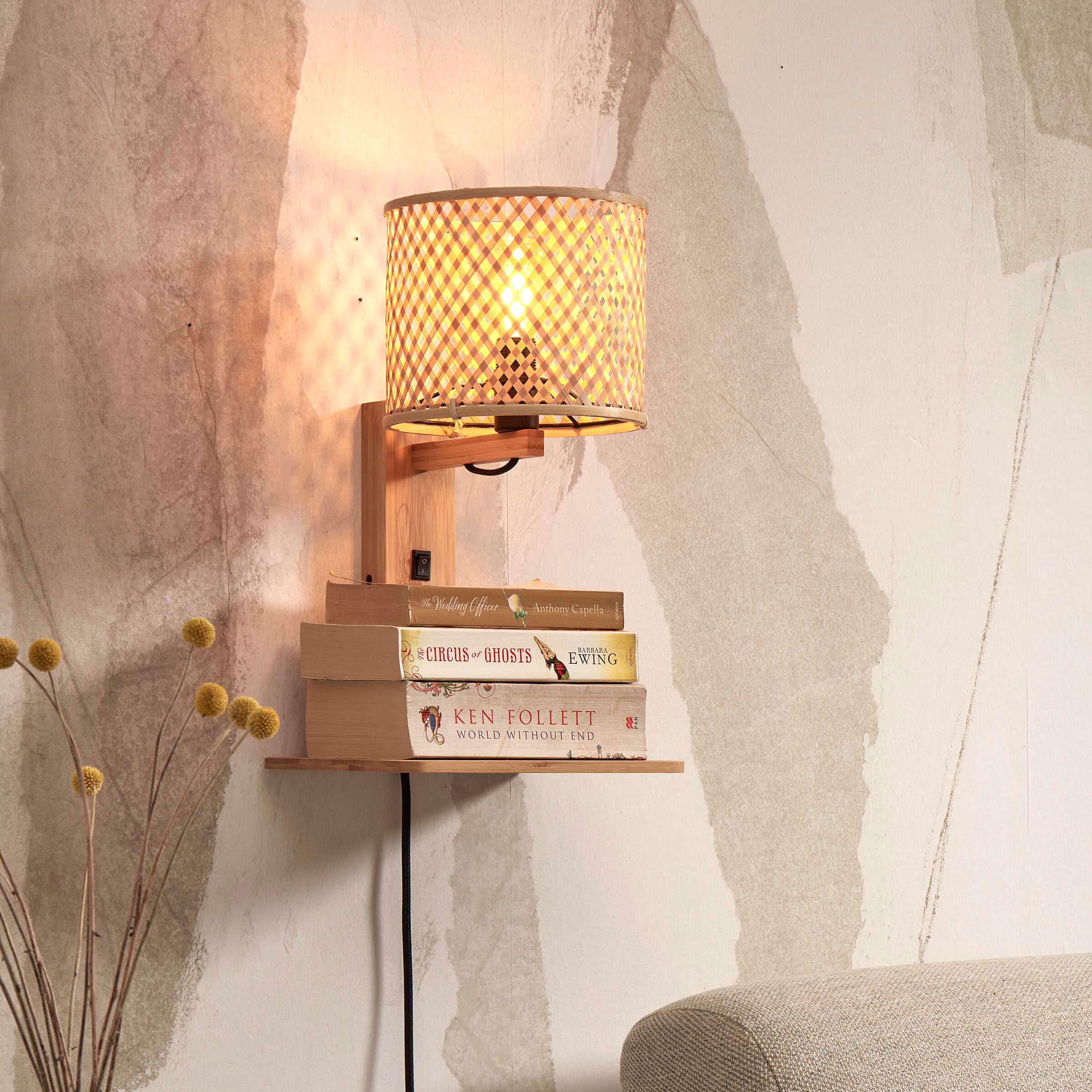 GOOD&MOJO Wandlamp 'Java' Met plankje