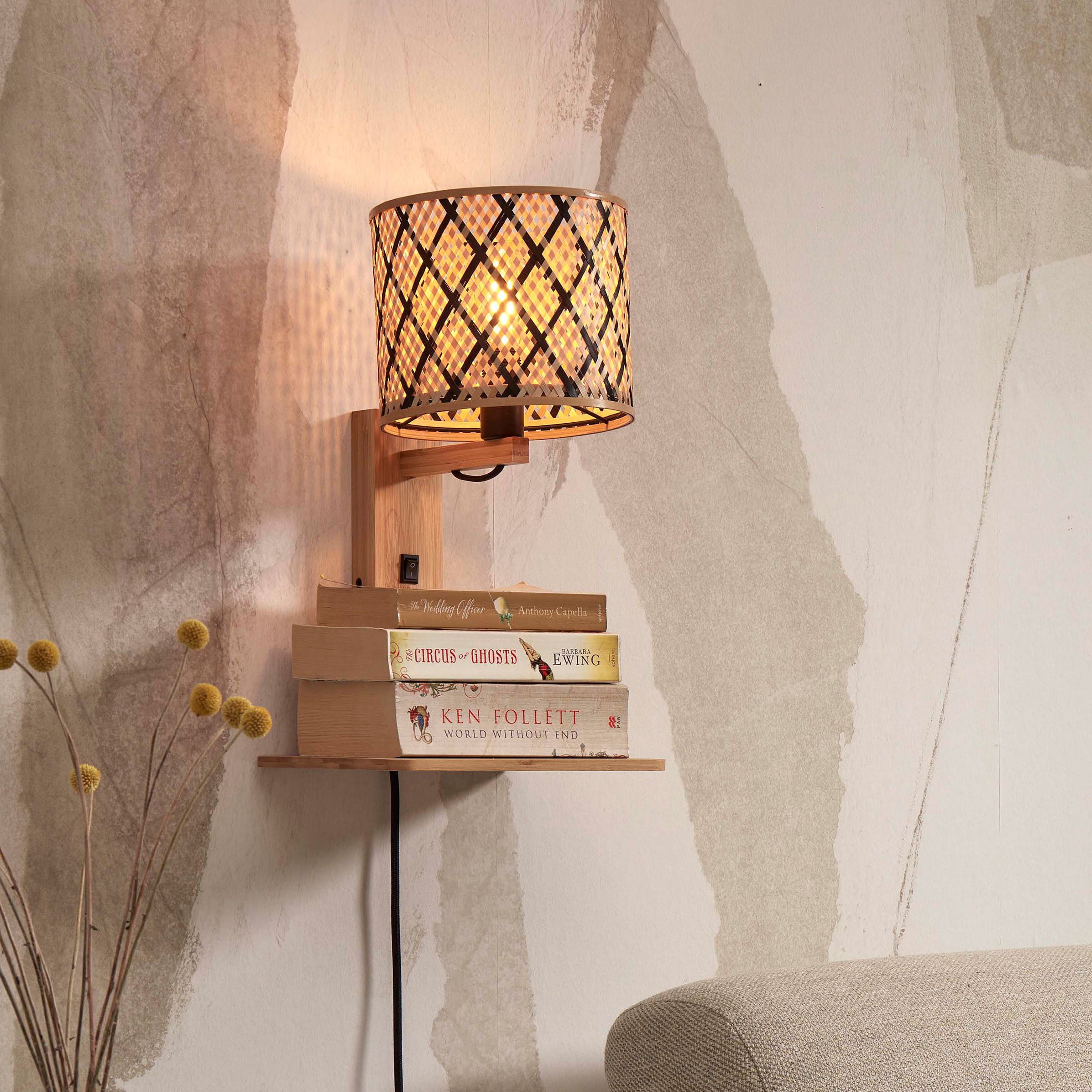 GOOD&MOJO Wandlamp 'Java' Met plankje
