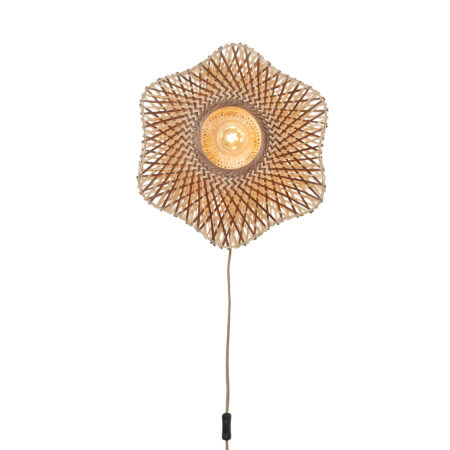 GOOD&MOJO Wandlamp 'Madura' Bamboe