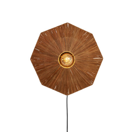 GOOD&MOJO Wandlamp 'Panama' Raffia