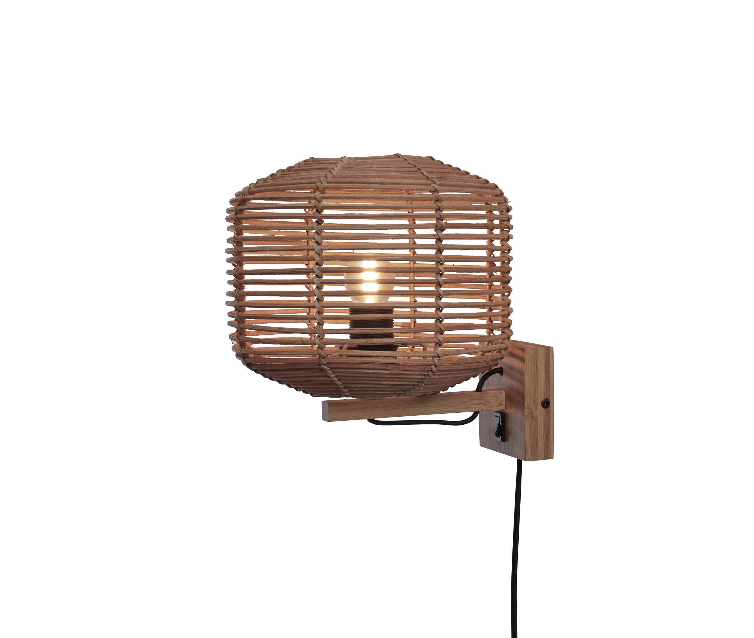 GOOD&MOJO Wandlamp 'Tanami' Rotan