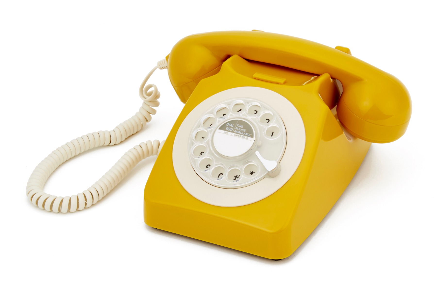 GPO Draaischijf Telefoon '70 Ontwerp Mosterd | GPO Retro