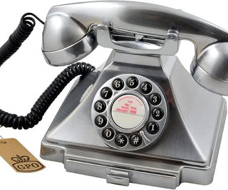 GPO Drukknoppen Bakeliet '20 Ontwerp Telefoon Chroom | GPO Retro