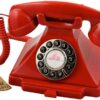 GPO Drukknoppen Bakeliet '20 Ontwerp Telefoon Rood | GPO Retro