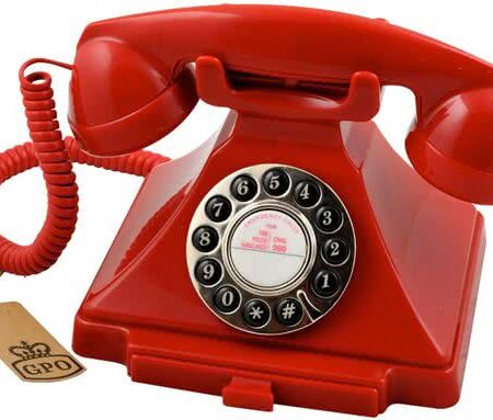 GPO Drukknoppen Bakeliet '20 Ontwerp Telefoon Rood | GPO Retro