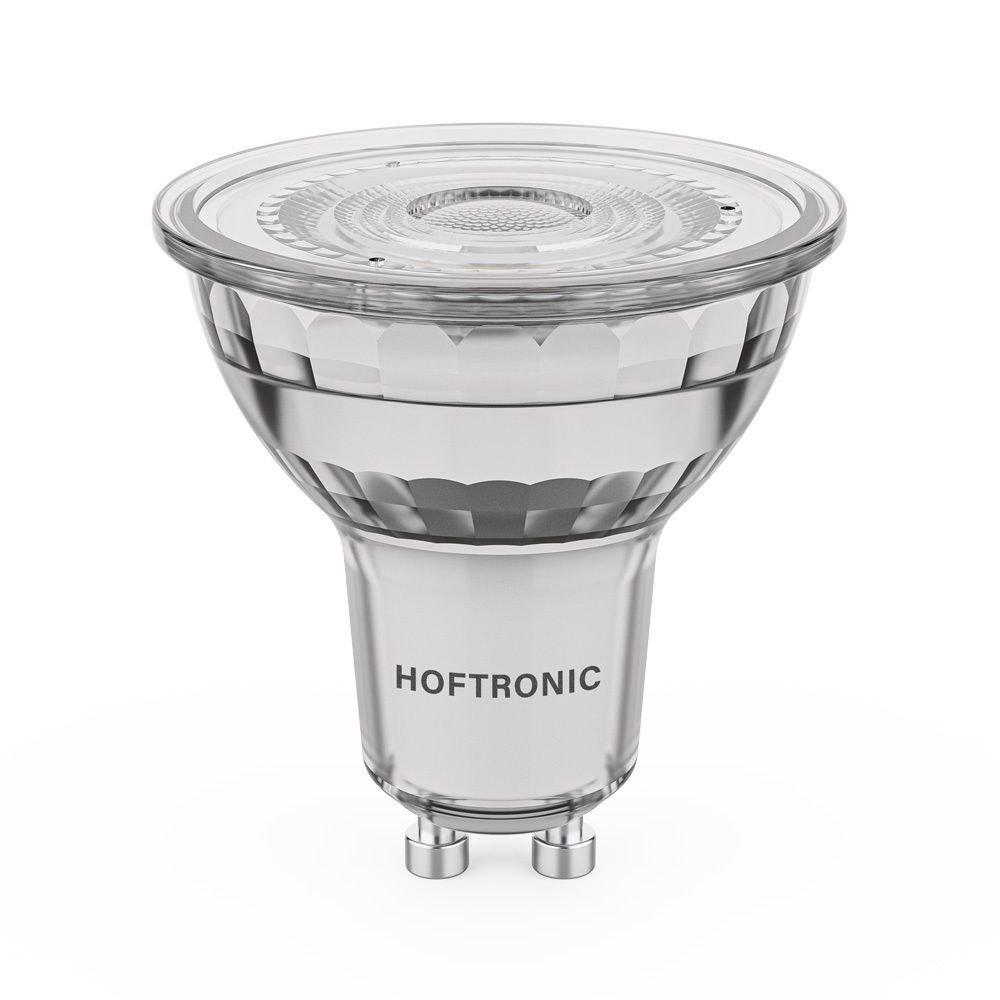 GU10 LED Spot - 4 Watt 345 Lumen - 6500K Daglicht wit - Dimbaar - Vervangt 50 Watt - LED-Reflector | HOFTRONIC
