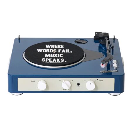 Gadhouse Brad Platenspeler Retro MK II - Marineblauw | Fiftiesstore