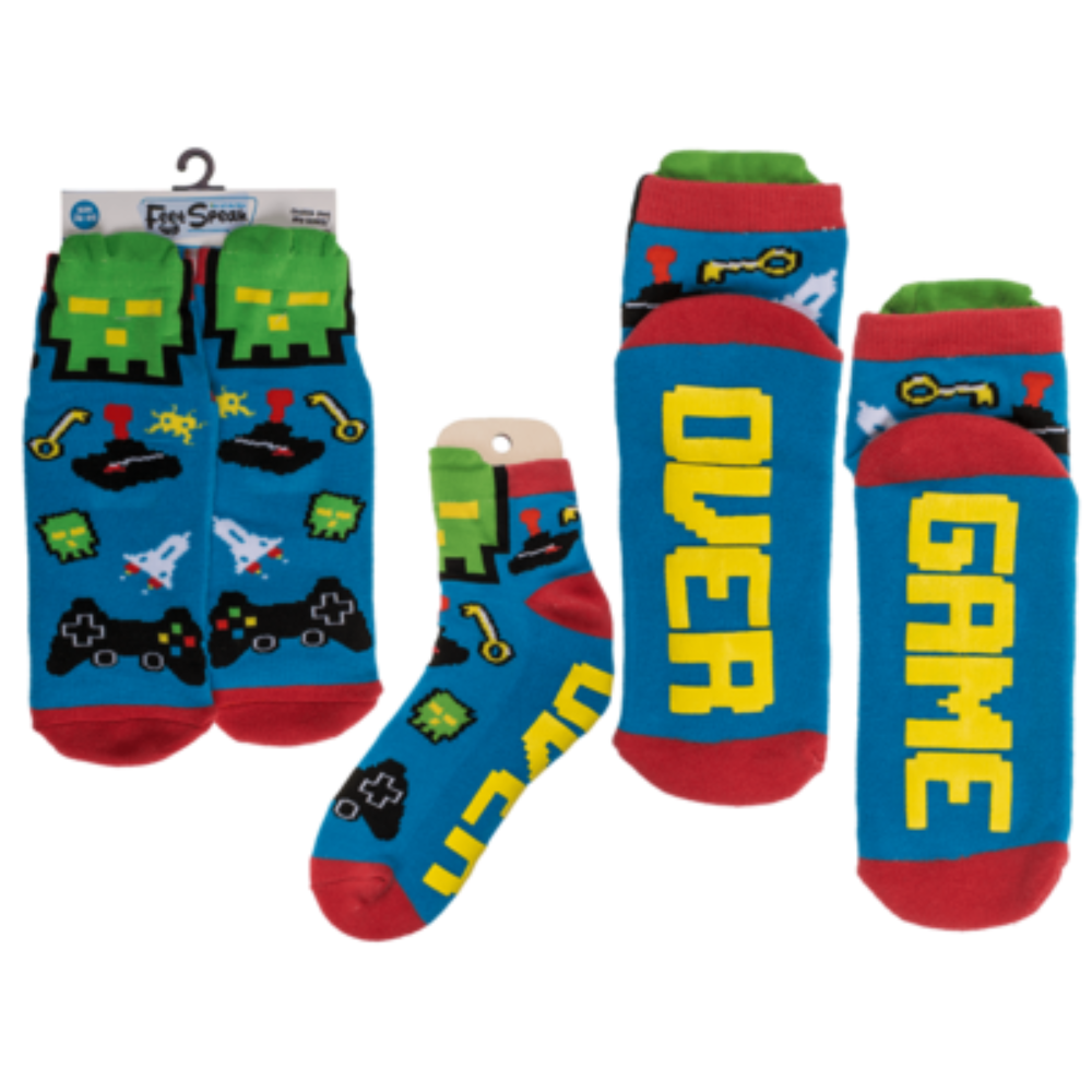 Game Over sokken - One size fits all (36/45) - Gamer Sokken | OUT OF THE BLUE