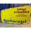 Garage Voslamber - Continental Tires Emaille Bord Origineel 180 x 105 cm | Fiftiesstore