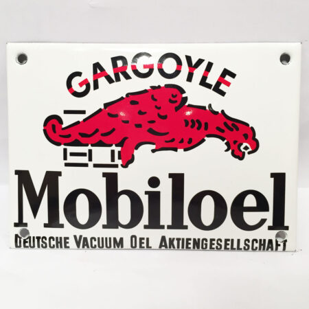 Gargoyle Mobiloel Emaille Bord | Mobilgas -Oil