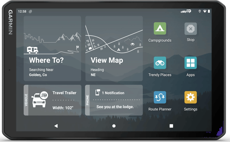 Garmin Camper 895 Camper en Caravan Europa