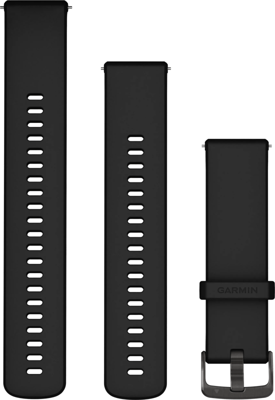 Garmin Siliconen Bandje Zwart 22mm