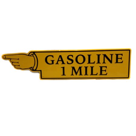 Gasoline 1 Mile Pijl Metalen Bord 71 x 17 cm | Fiftiesstore