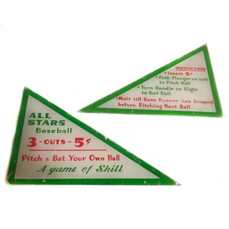 Gebruikte Plastics Voor Een All Stars Baseball Spel - Gebruikt - Set Van 2 - Origineel | The Dutch Pickers