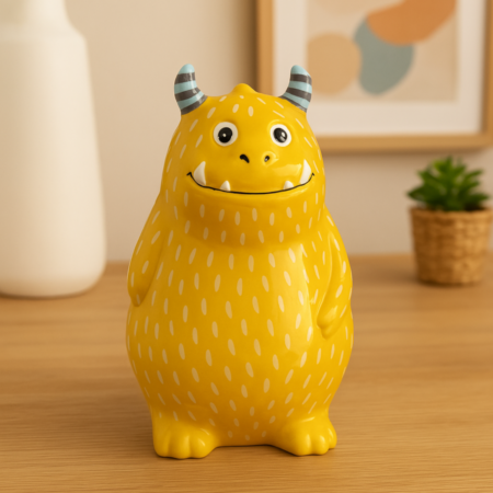 Gele Monster Spaarpot van Keramiek | Out of the Blue