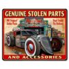 Genuine Stolen Parts And Accessories Zwaar Metalen Bord 40 x 30 cm | Fiftiesstore