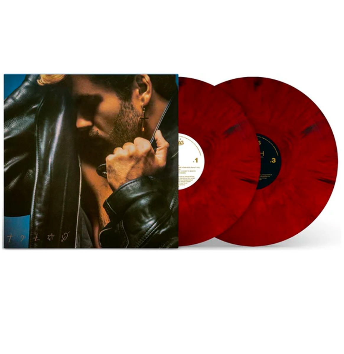 George Michael - Faith (Rood & Zwart Marbled Vinyl) 2 (LP) | Fiftiesstore