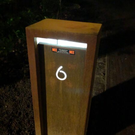 Geroba Geroba LED-verlichting voor achter uitgelaserd huisnummer | Geroba