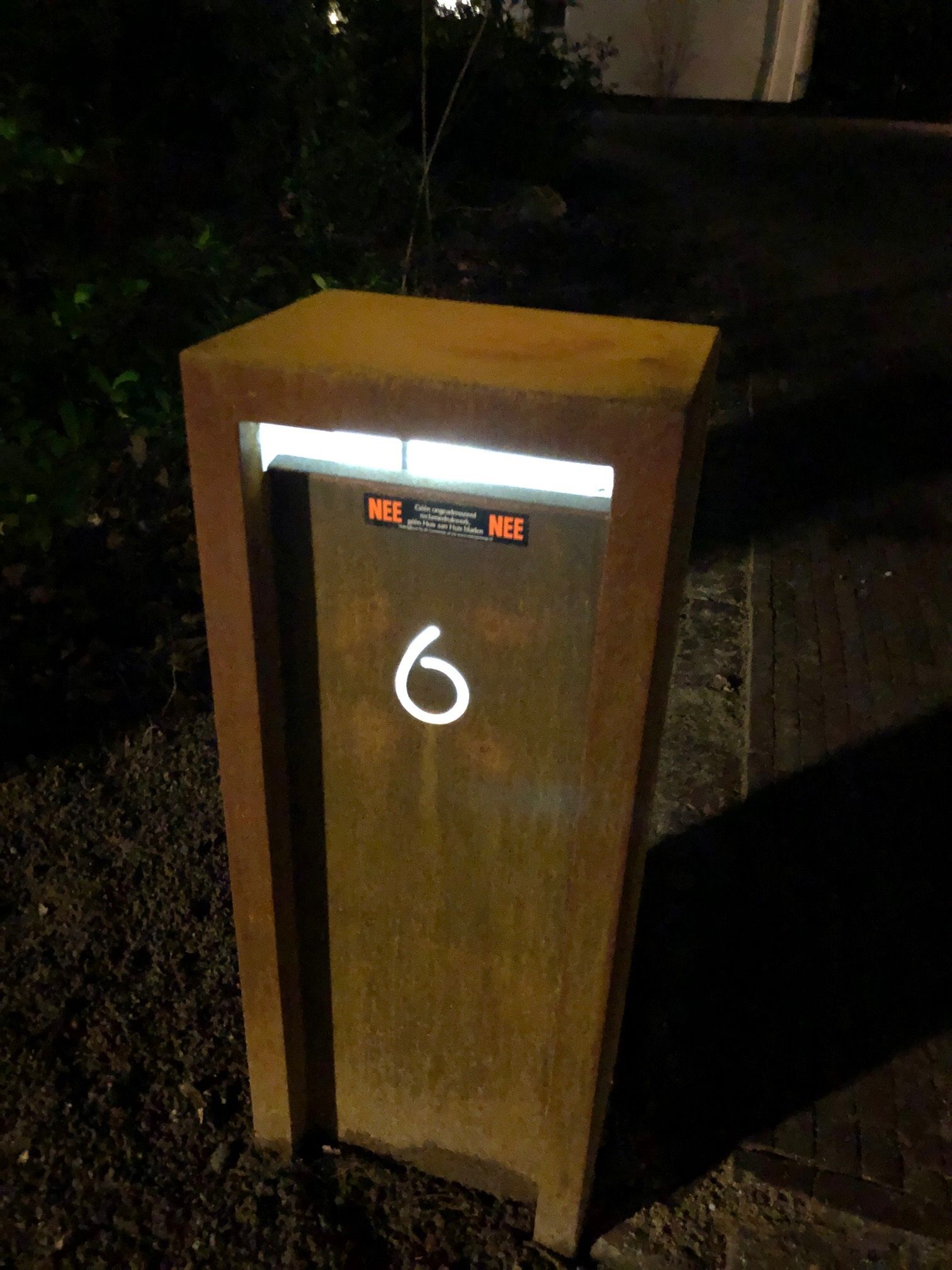 Geroba Geroba LED-verlichting voor achter uitgelaserd huisnummer | Geroba