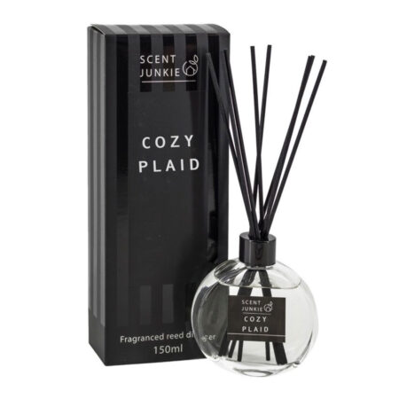 Geurdiffuser met stokjes 350ml cozy plaid | Homebound