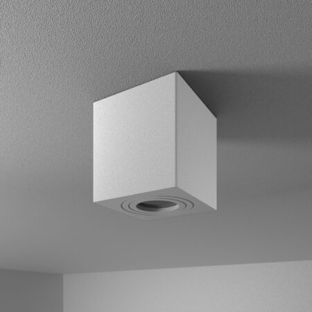 Gibbon LED Opbouwspot - Vierkant - GU10 - Badkamer Opbouwspot - IP65 waterdicht - Voor binnen en buitengebruik - Wit | HOFTRONIC