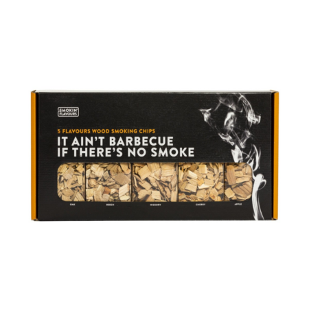 Giftbox Rooksnippers 5 x 650 ml - Diverse Houtsoorten voor de Perfecte Rooksmaak - Ideaal voor elke Barbecue Enthousiast | FUN COOKING ONLINE