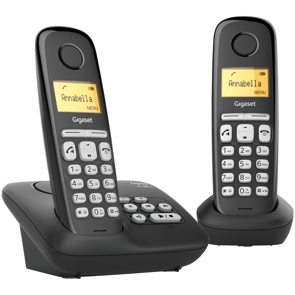 Gigaset AL385A DUO Huistelefoon Zwart | Gigaset