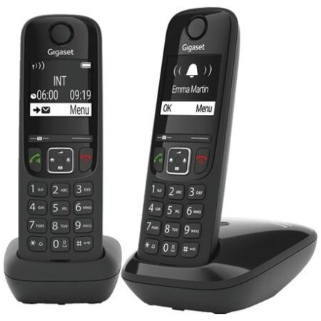 Gigaset AS690 DUO Huistelefoon Zwart | Gigaset