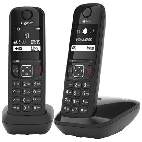 Gigaset AS690 DUO Huistelefoon Zwart | Gigaset