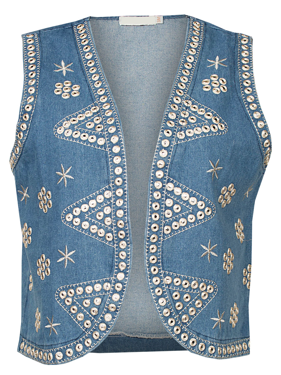 Gilet Denim Boho | Fashionize