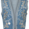 Gilet Denim Broderie | Fashionize