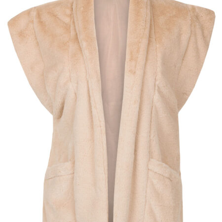 Gilet Furry Beige | Fashionize