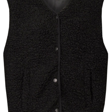 Gilet Teddy Zwart | Fashionize