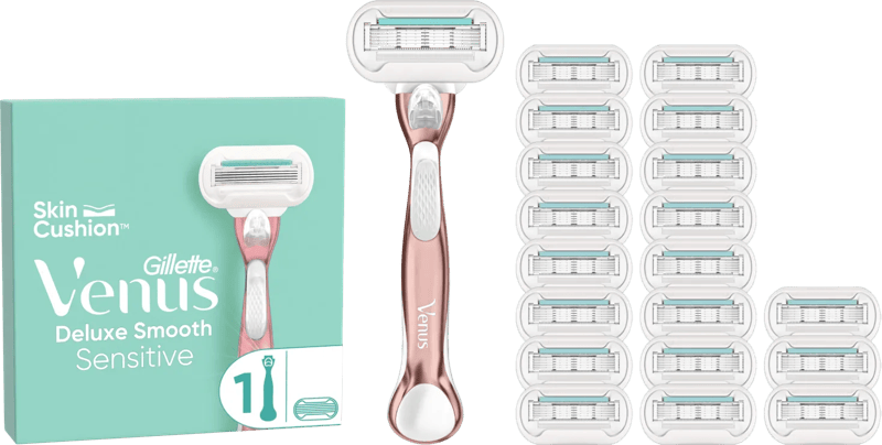 Gillette Venus Deluxe Smooth Sensitive + 19 navulmesjes