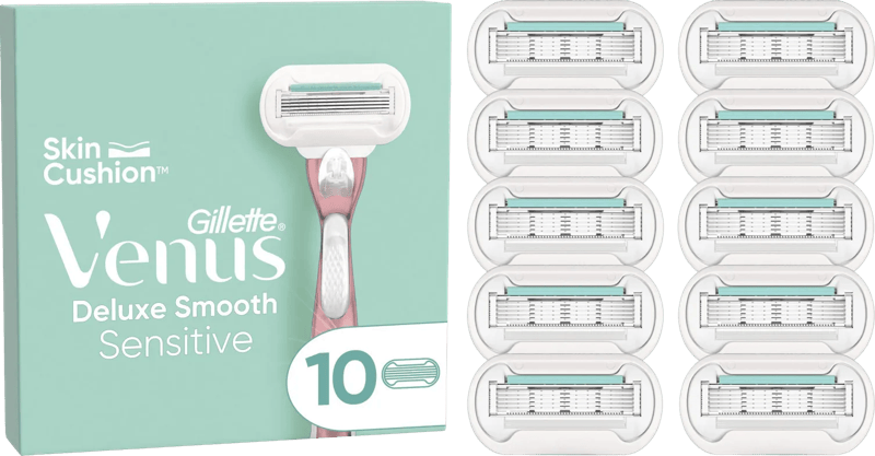 Gillette Venus Deluxe Smooth Sensitive Navulmesjes (10 stuks)