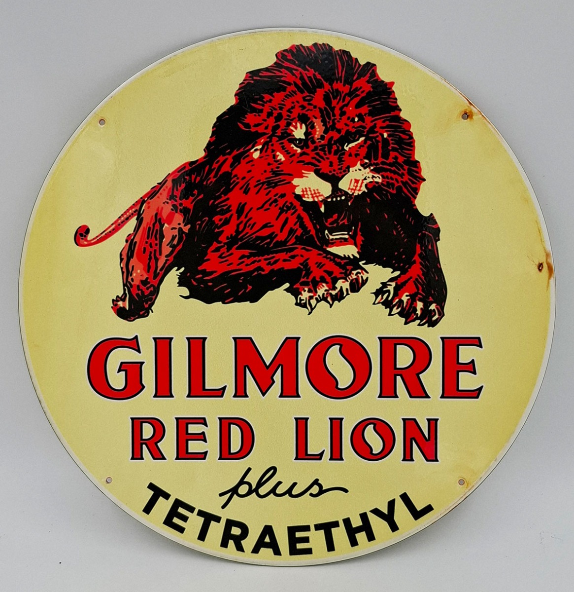 Gilmore Red Lion Stalen Bord - Ø30cm | Fiftiesstore