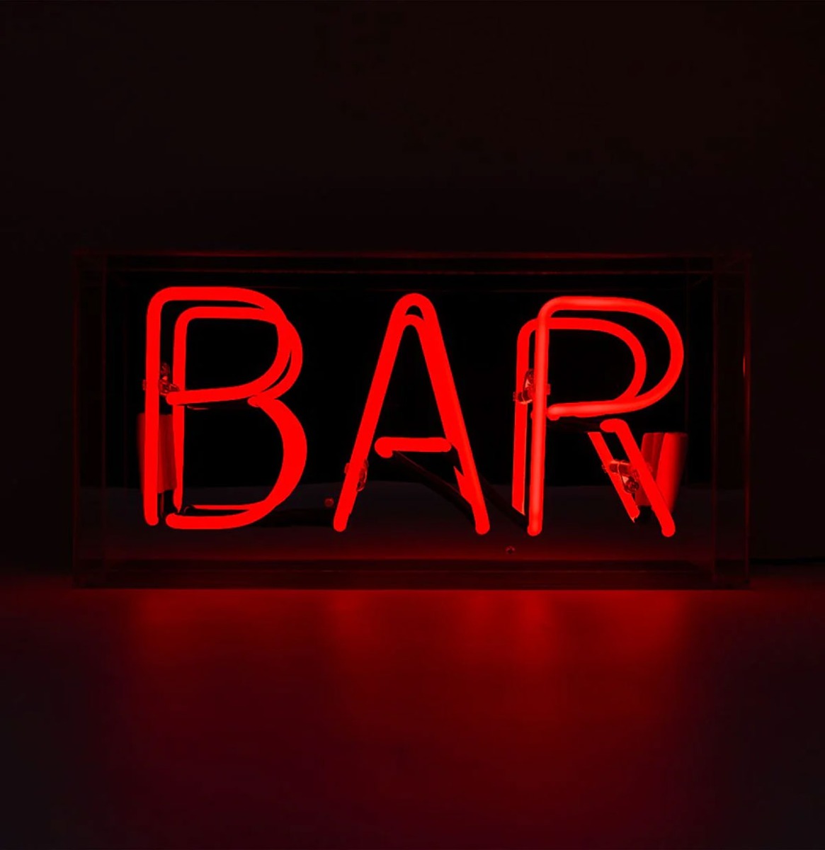 Glas Neon Box - Bar | Fiftiesstore