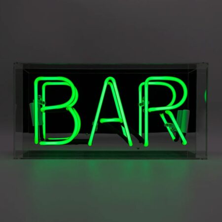 Glas Neon Box - Bar Groen | Fiftiesstore