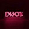 Glas Neon Box - Disco (Roze) | Fiftiesstore