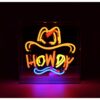 Glas Neon Box - Howdy | Fiftiesstore