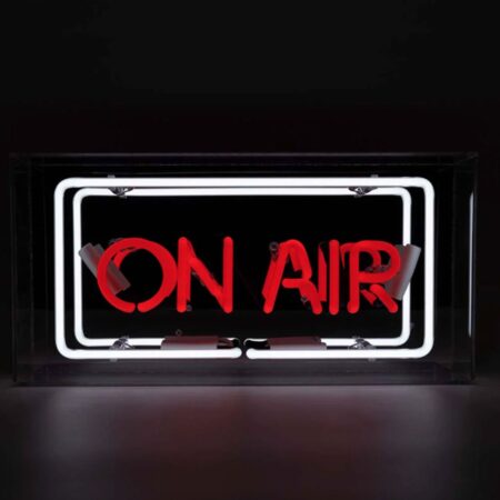 Glas Neon Box - On Air | Fiftiesstore