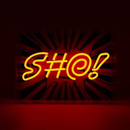 Glazen Neon Box - S#@! - Large | Fiftiesstore