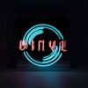 Glazen Neon Box - 'Vinyl' - Large | Fiftiesstore