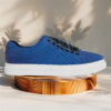 Gleaming Blue Sneakers Lureaux - Handgemaakte Nette Schoenen Voor Heren | Lureaux