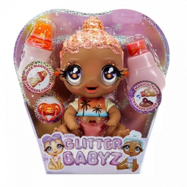 Glitter Babyz Solana Sunburst Coral Pink | MGA