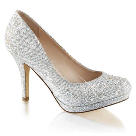 Glitter Rhinestone Pumps