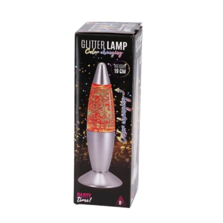 Glitterlamp Kleur Veranderend 19 Cm |